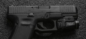 Flashlight with laser for glock